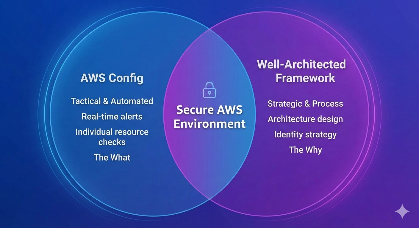 Config vs. Framework Venn Diagram